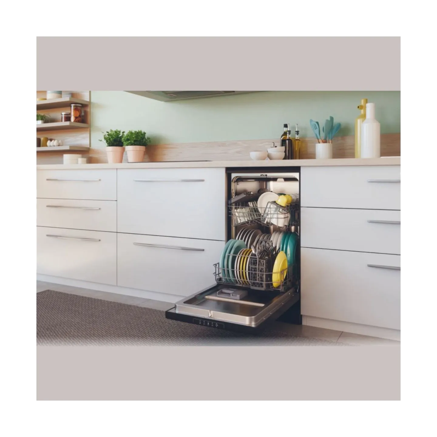Candy Dishwasher | CDPH 2L1047B | Free standing | Width 45 cm | Number of place settings 10 | Number of programs 5 | Energy effi