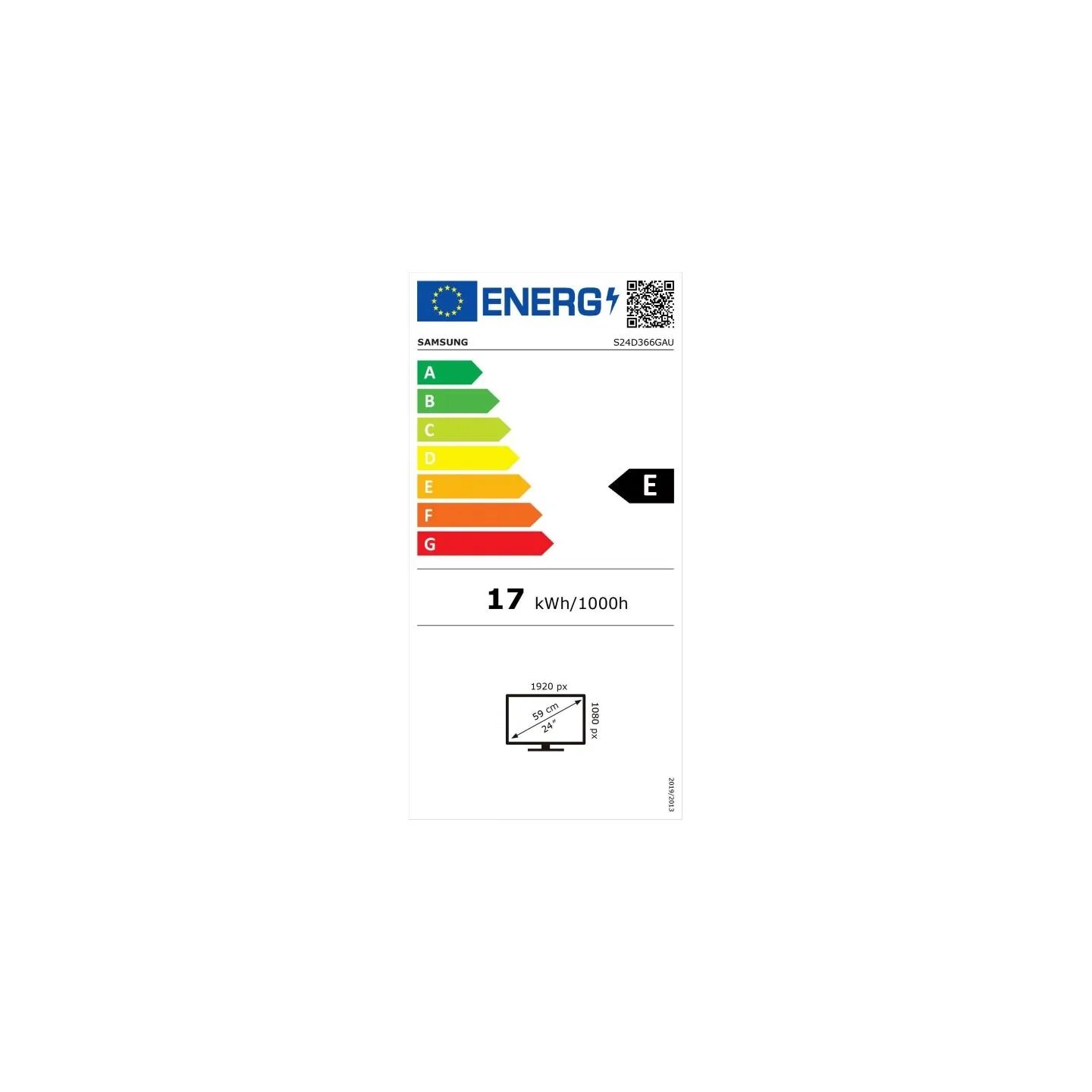 Samsung | LS24D366GAUXEN | 24 " | VA | FHD | 16:9 | 100 Hz | 4 ms | 1920 x 1080 pixels | 250 cd/m² | HDMI ports quantity 1 | Bla