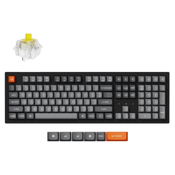 Keychron K10 Max RGB - US Layout - Hot-Swappable Super Banana Wireless Keyboard / K10M-H4