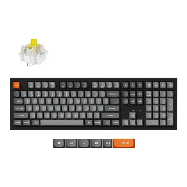 Keychron K10 Max RGB - US Layout - Hot-Swappable Super Banana Wireless Keyboard / K10M-H4