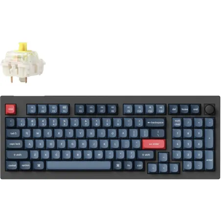 Keychron V5 Max RGB - US Layout - Hot-Swappable Gateron Jupiter Banana Wireless Keyboard / V5M-D4