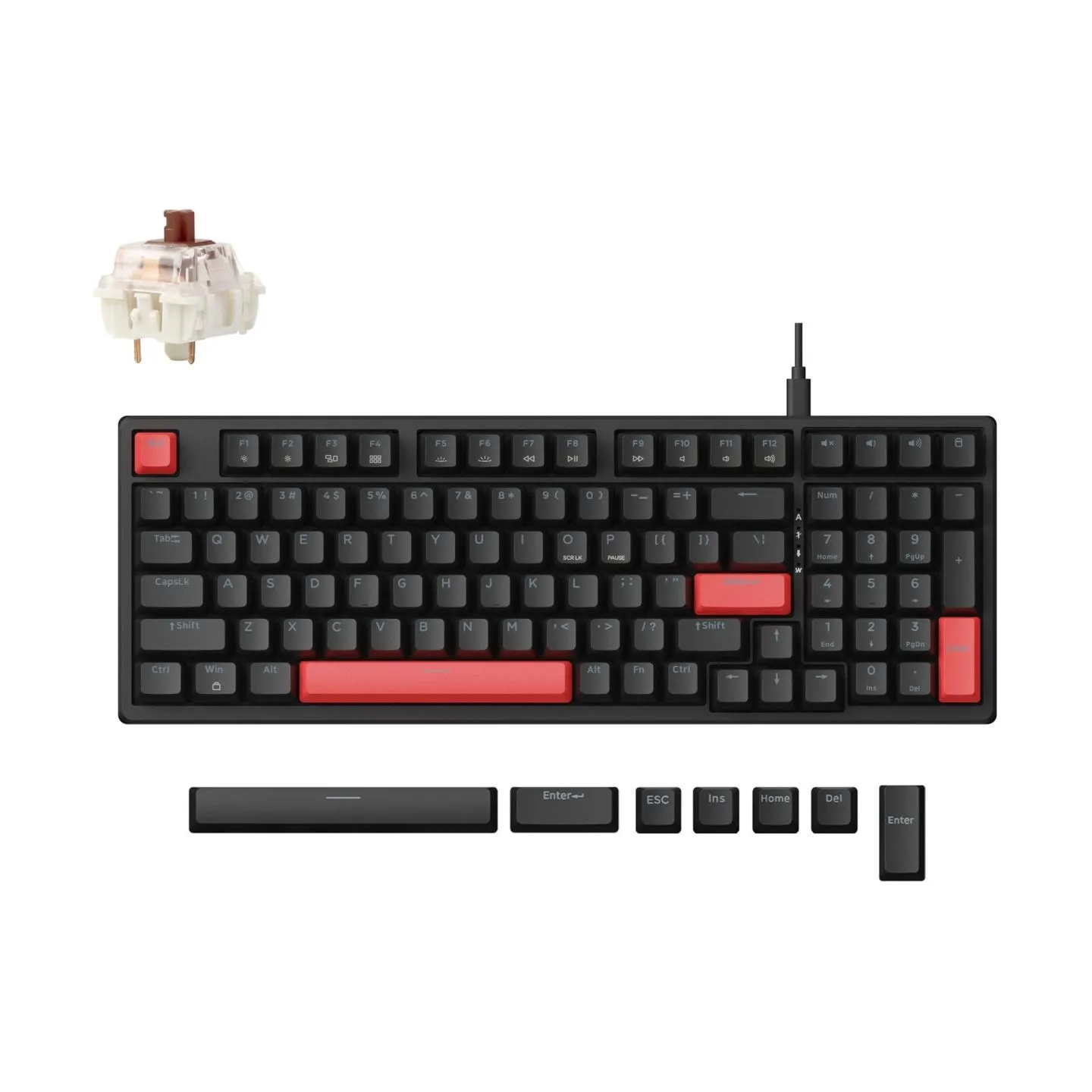 Keychron Lemokey X5 - US Layout - Brown Switch Keyboard / X5-A3
