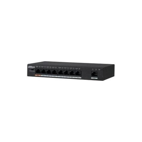 Dahua Switch|DAHUA|Type L2|Desktop/pedestal|Rack|1x10Base-T / 100Base-TX / 1000Base-T|PoE ports 8|96 Watts|DH-PFS3009-8ET1GT-96-