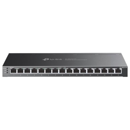 Tp-Link | etStream 16-Port Gigabit Smart Switch with 8-Port PoE+ | TL-SG2016P | Web managed | Desktop | Power supply type Extern