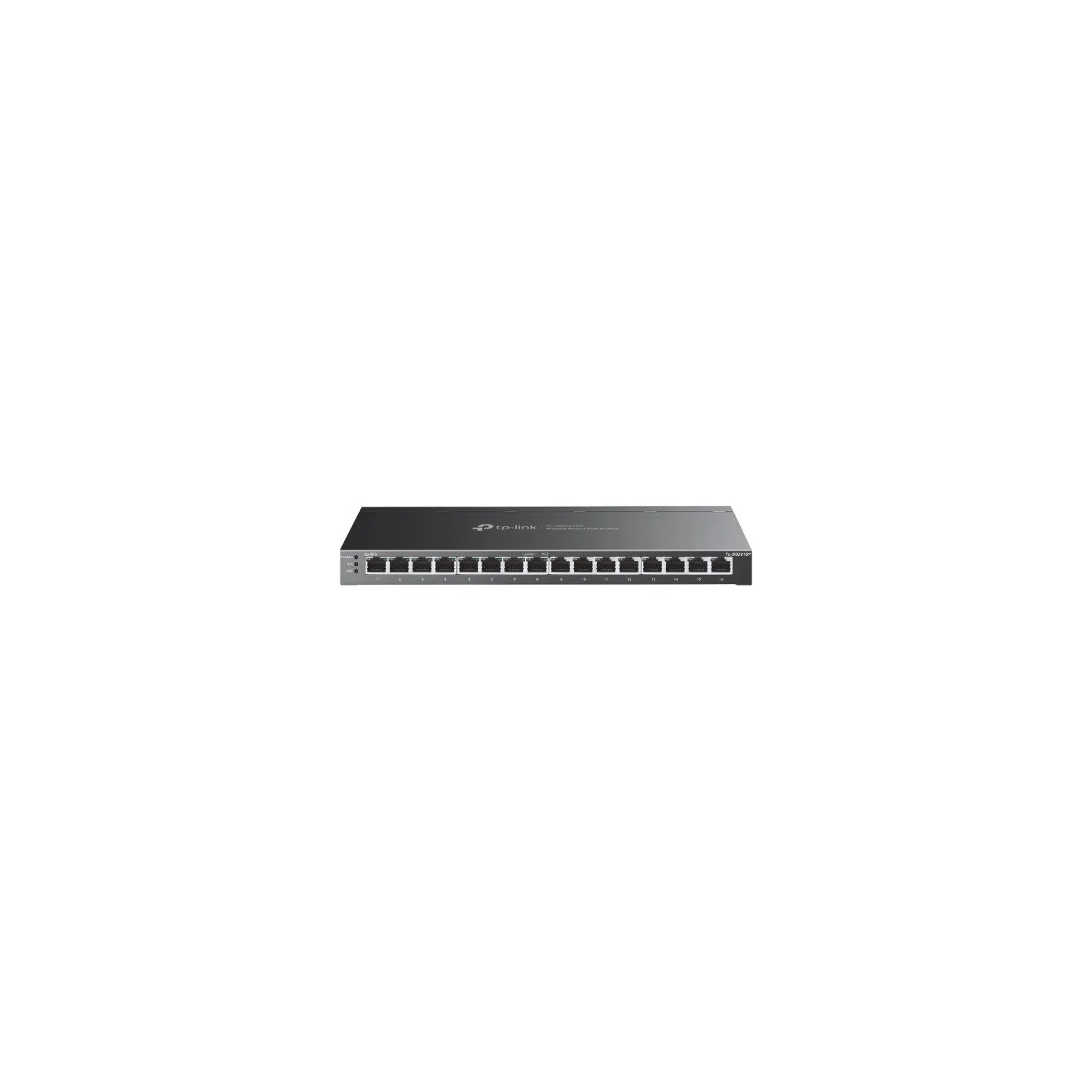 Tp-Link | etStream 16-Port Gigabit Smart Switch with 8-Port PoE+ | TL-SG2016P | Web managed | Desktop | Power supply type Extern