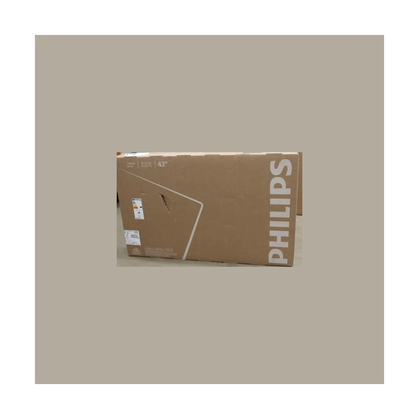 Philips 43PUS7810/12 43" (108cm) QLED 4K TV |  Philips 43PUS7810/12 | 43 | Smart TV | TITAN OS | UHD | Black | DAMAGED PACKAGING
