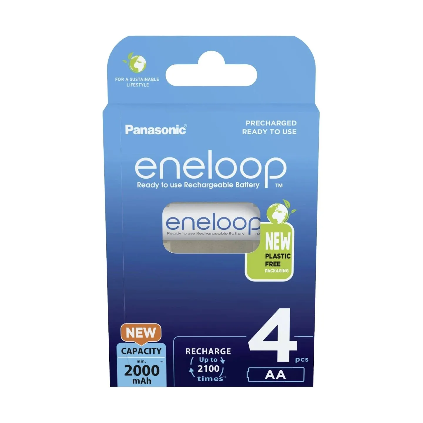 Panasonic | Rechargeable Batteries | ENELOOP BK-3MCDE/4BE | AA | 2000 mAh | 4 pc(s)