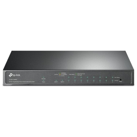 Tp-Link | 10-Port Gigabit Easy Smart Switch with 8-Port PoE+ | TL-SG1210MPE | Web managed | Desktop | Power supply type External