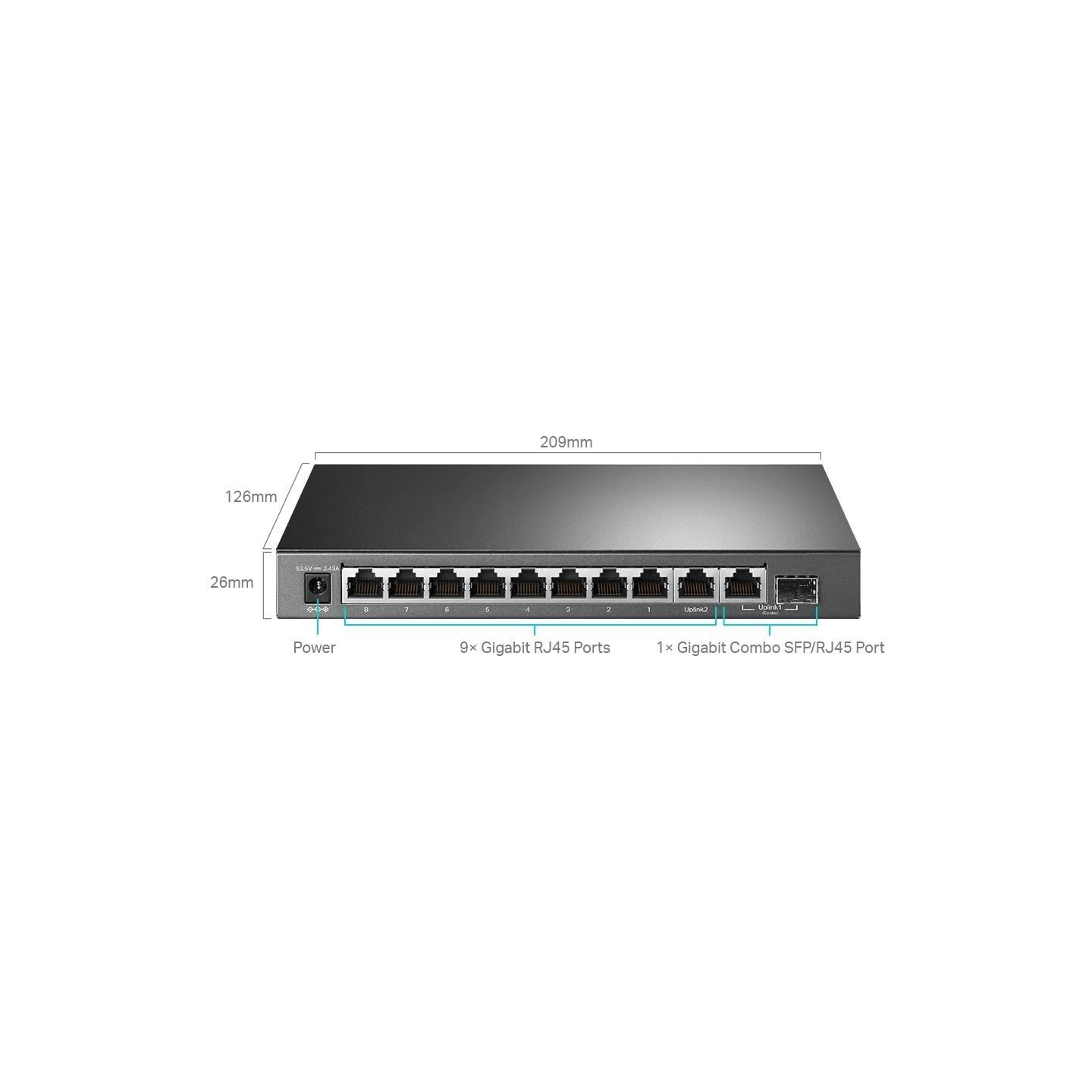 Tp-Link SG1210MPE switc 8GE PoE+ 1GE 1SFP