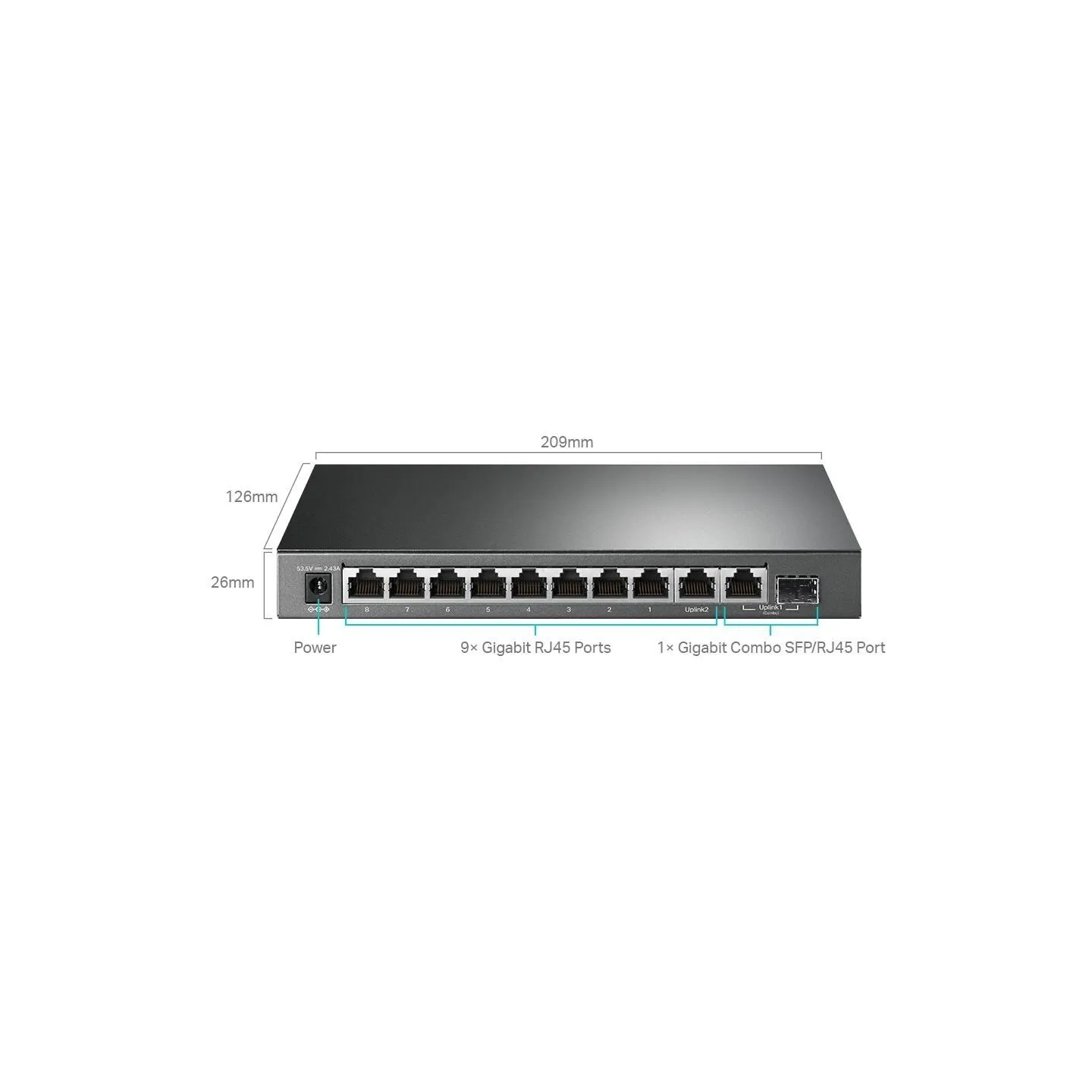 Tp-Link SG1210MPE switc 8GE PoE+ 1GE 1SFP