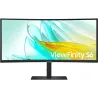 Samsung Monitor 34 inches ViewFinity S65UA VA 3440x1440 UWQHD 21:9 1xHDMI 1xDP 1xUSB-C(90W) 3xUSB 3.0 LAN (RJ45) 5ms 100Hz HAS+P
