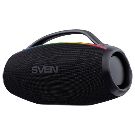 Sven Portable speaker SVEN PS-399, black, power output 50+2x25W (RMS), Auracast, Waterproof (IPx5), TWS, Bluetooth, USB, lithium