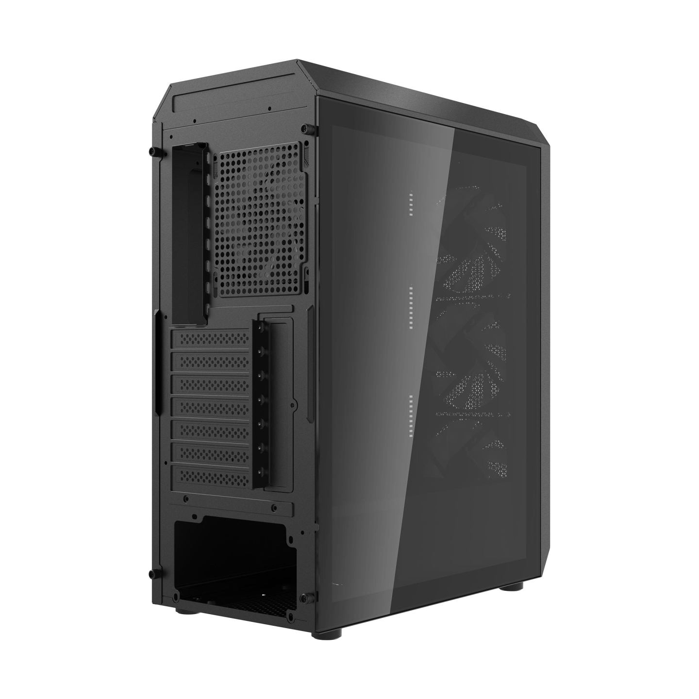 A-Data Case|ADATA|VALOR AIR PLUS MID|MidiTower|Case product features Transparent panel|ATX|MicroATX|MiniITX|Colour Black|VALORAI