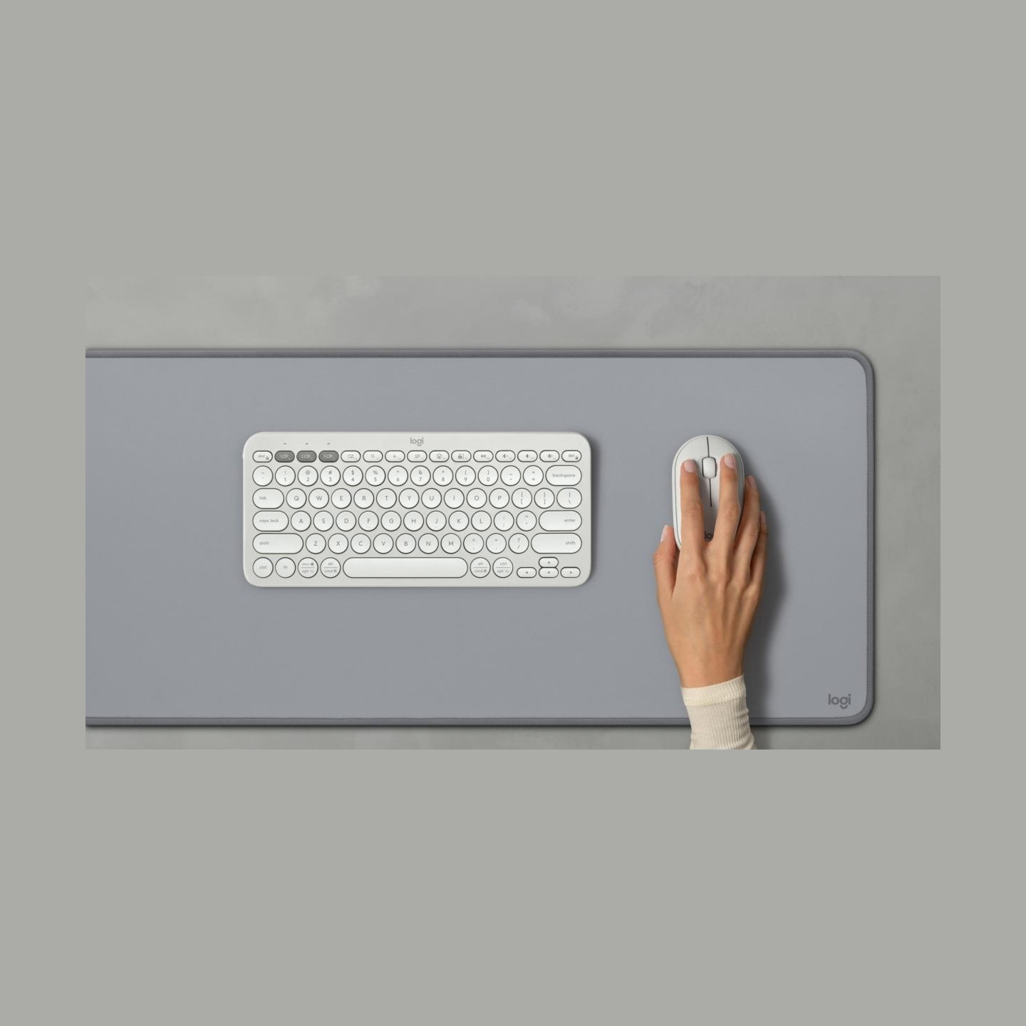 Logitech M350S Pebble 2 Bluetooth Mouse - TONAL WHITE