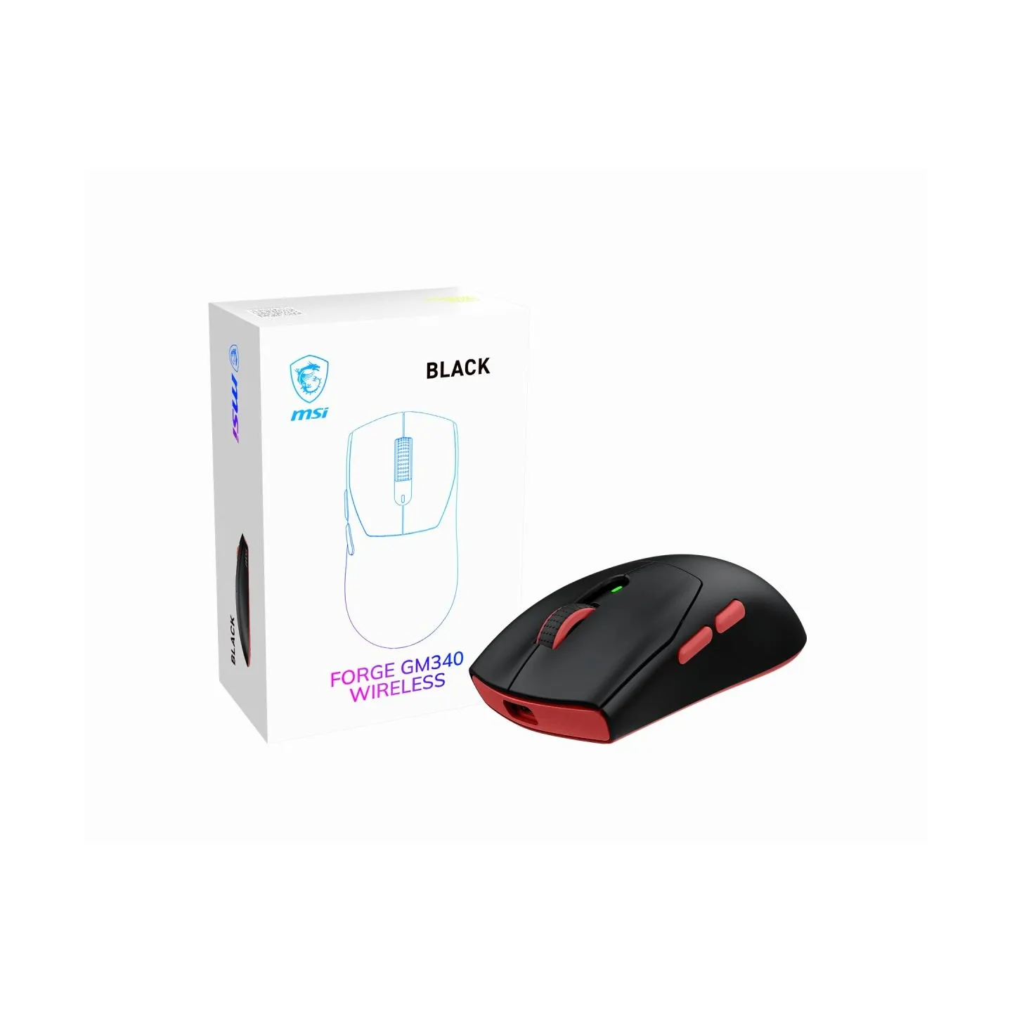 MSI FORGE GM340 | Wireless | 2.4 GHz, Bluetooth, USB 2.0