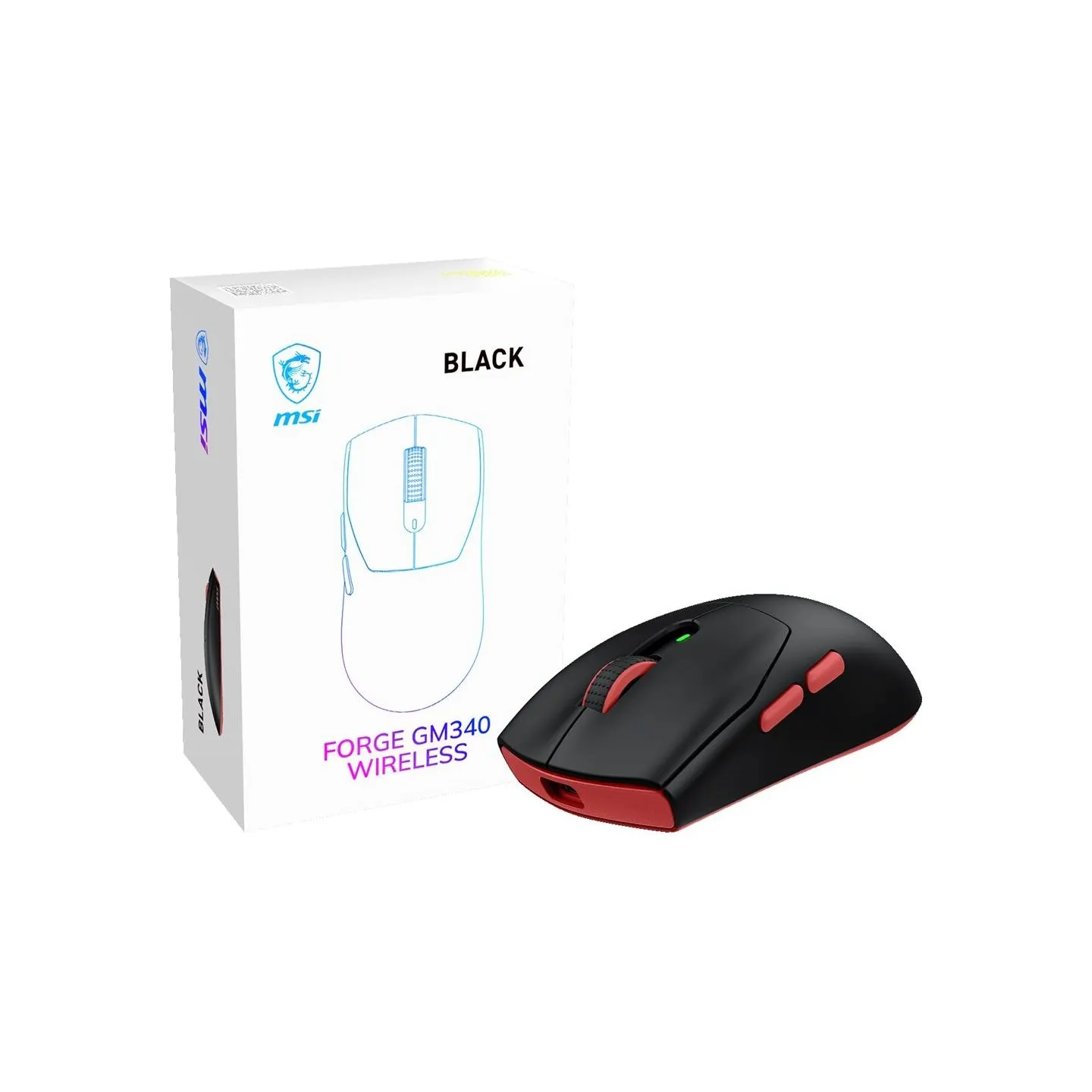 MSI FORGE GM340 | Wireless | 2.4 GHz, Bluetooth, USB 2.0
