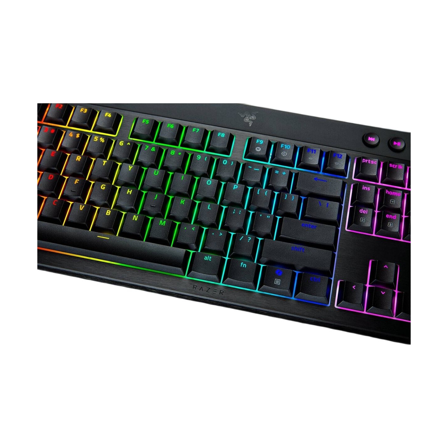 Razer | BlackWidow V4 Low-Profile Tenkeyless HyperSpeed | Keyboard | Wireless | US | Bluetooth | Yellow Switches | Black