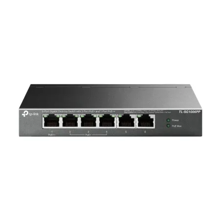 Tp-Link Switch|TP-LINK|TL-SG1006PP|Desktop/pedestal|6x10Base-T / 100Base-TX / 1000Base-T|PoE+ ports 4|TL-SG1006PP