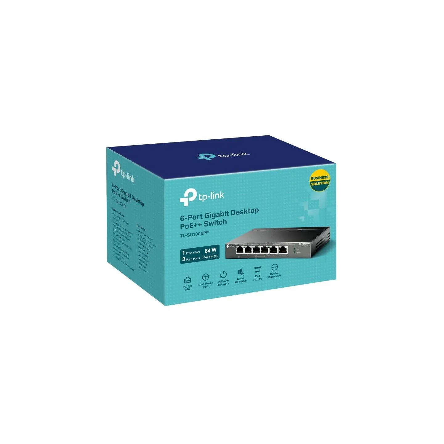 Tp-Link Switch|TP-LINK|TL-SG1006PP|Desktop/pedestal|6x10Base-T / 100Base-TX / 1000Base-T|PoE+ ports 4|TL-SG1006PP