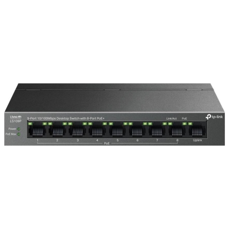 Tp-Link Switch|TP-LINK|LS109P|PoE+ ports 8|LS109P