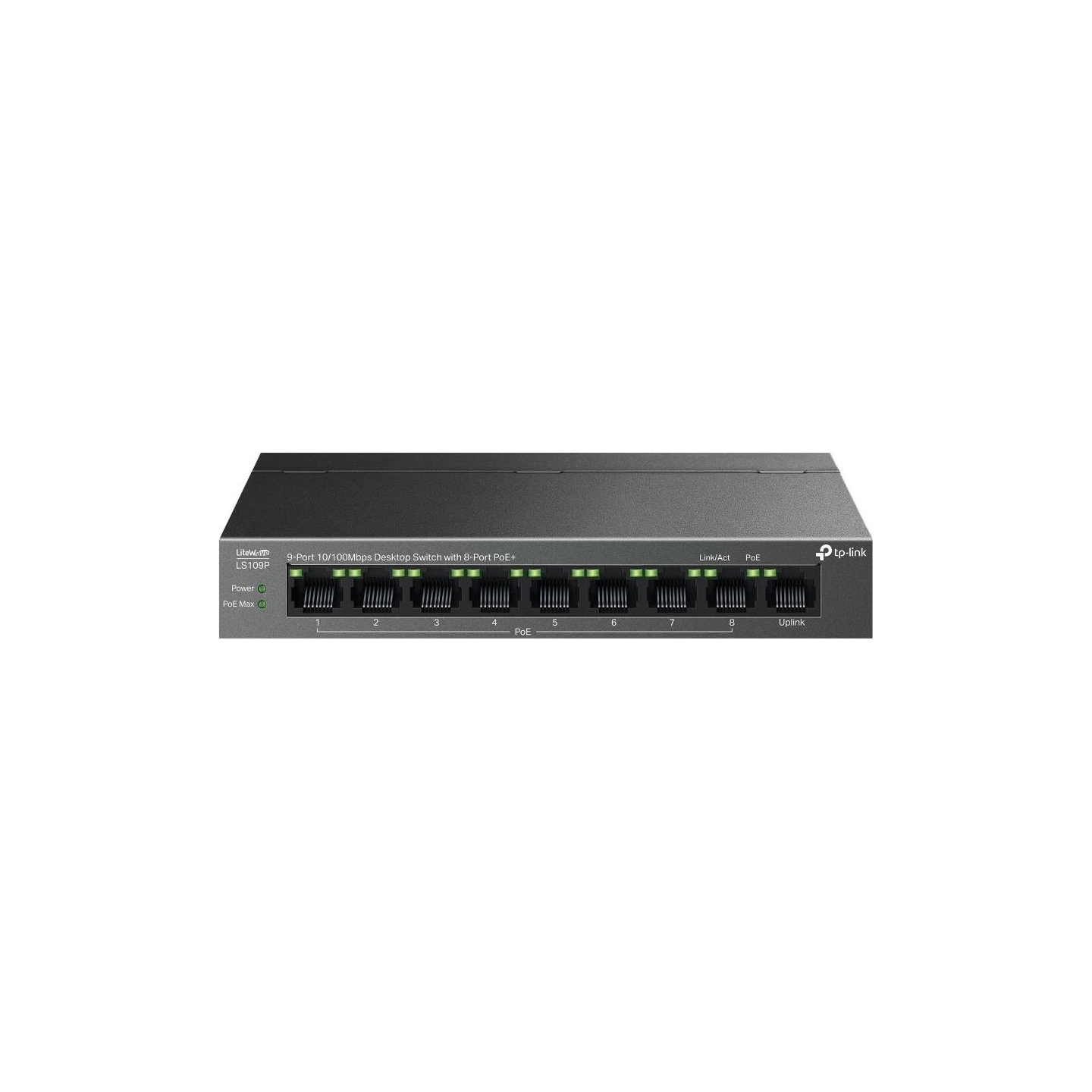 Tp-Link Switch|TP-LINK|LS109P|PoE+ ports 8|LS109P
