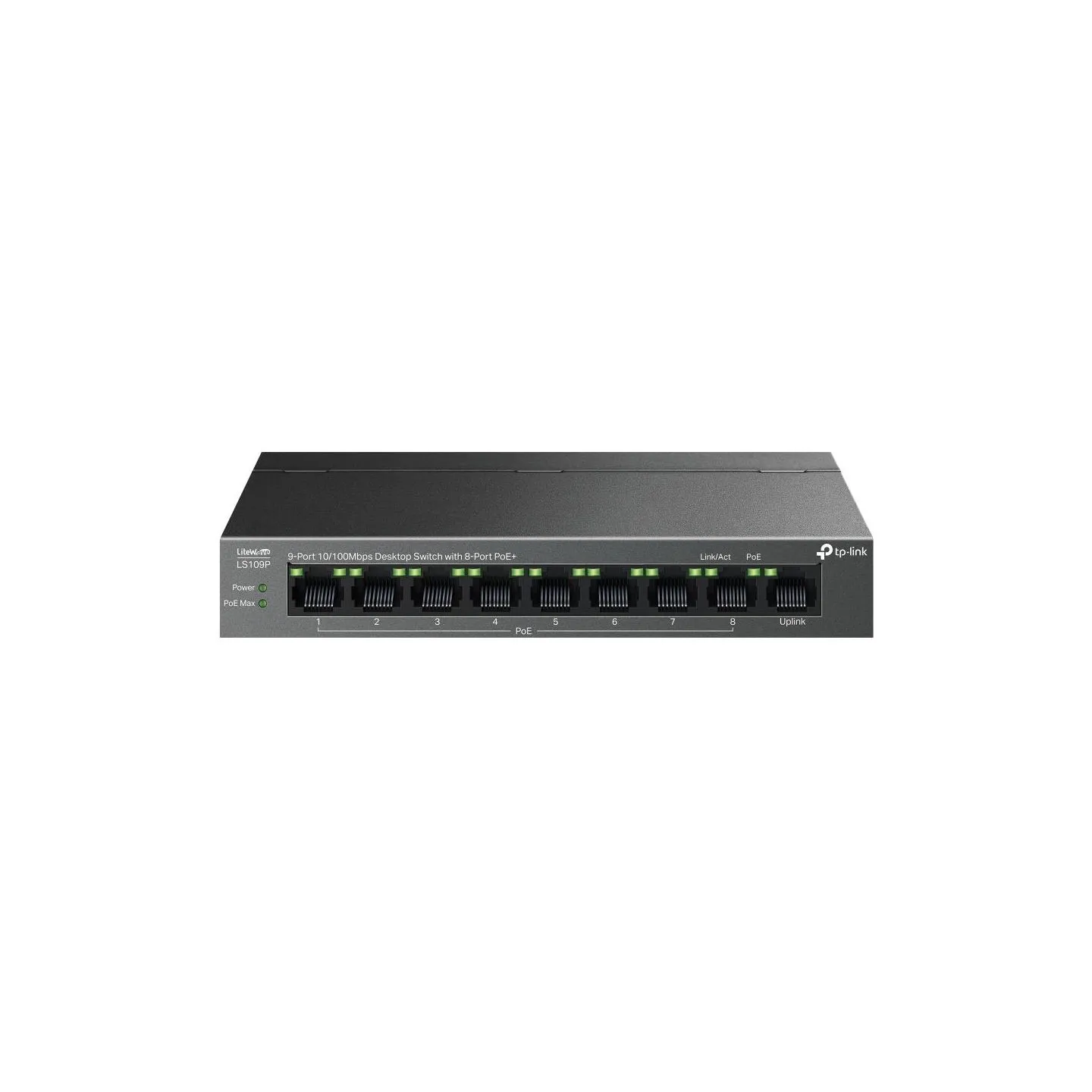 Tp-Link Switch|TP-LINK|LS109P|PoE+ ports 8|LS109P