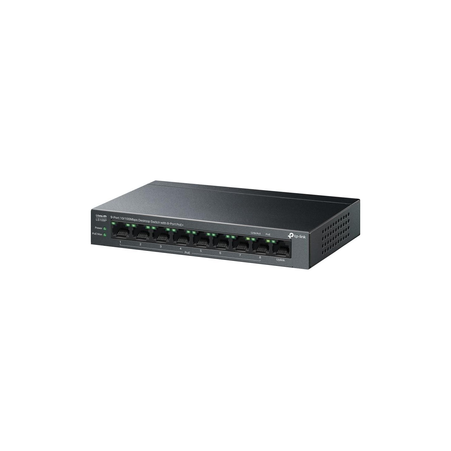 Tp-Link Switch|TP-LINK|LS109P|PoE+ ports 8|LS109P
