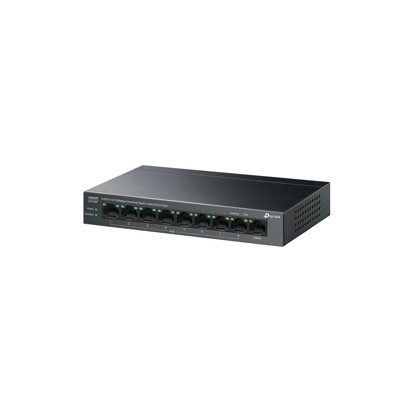 Tp-Link Switch|TP-LINK|LS109P|PoE+ ports 8|LS109P