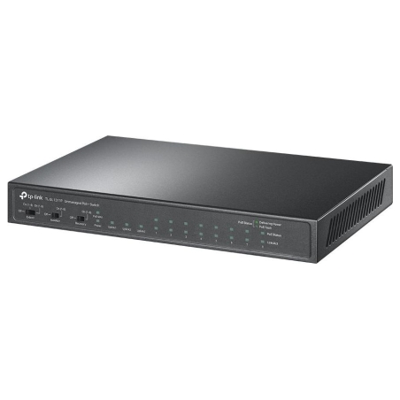 Tp-Link | 8-Port 10/100Mbps+3-Port Gigabit Desktop Switch with 8-Port PoE+ | TL-SL1311P | Unmanaged | Desktop