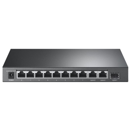 Tp-Link | 8-Port 10/100Mbps+3-Port Gigabit Desktop Switch with 8-Port PoE+ | TL-SL1311P | Unmanaged | Desktop