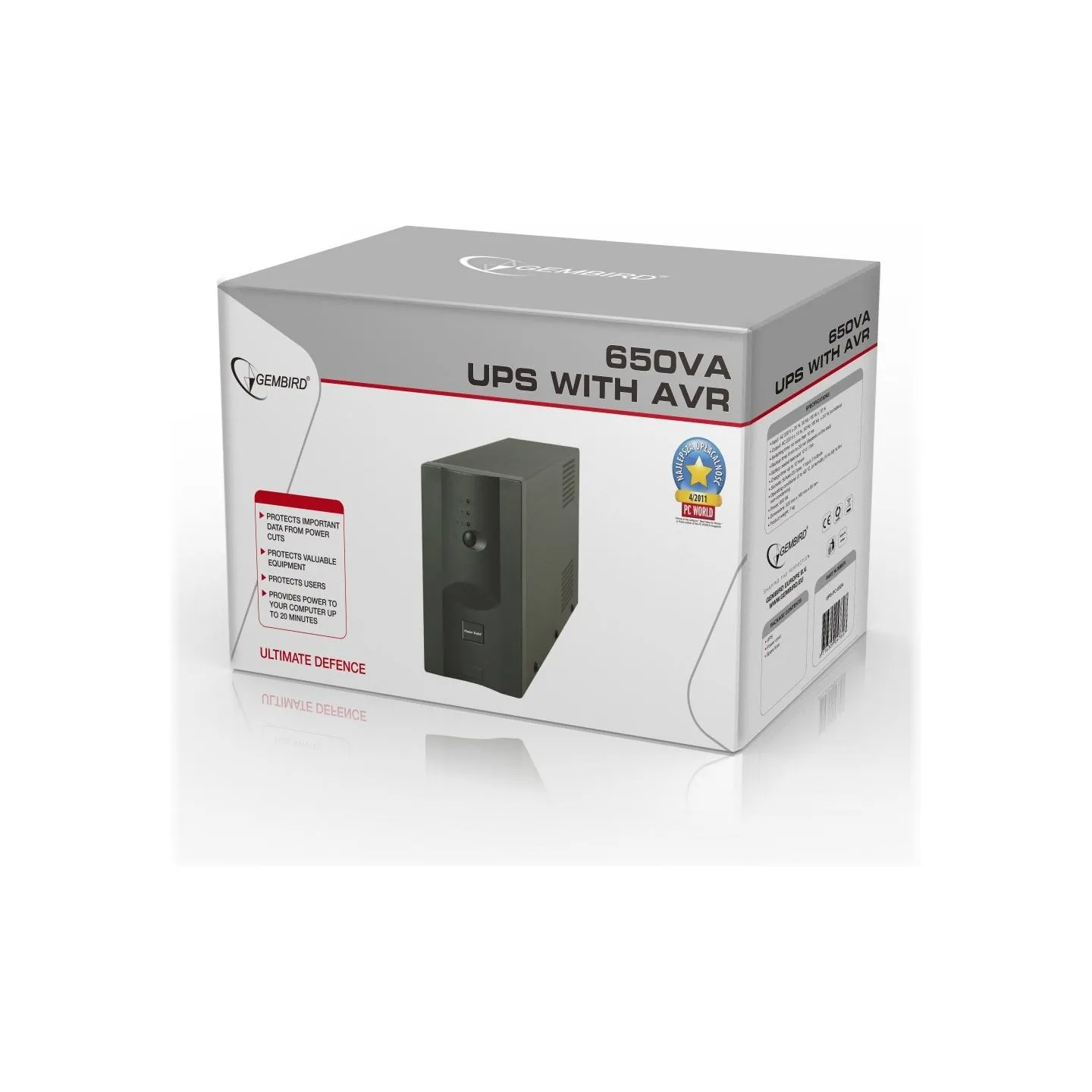Energenie | UPS UPS-PC-652A with AVR | 650 VA | 220 V | 220 V