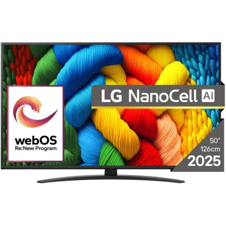 LG TV Set|LG|50"|4K/Smart|3840x2160|Wireless LAN|Bluetooth|webOS|Black|50NANO81A3A