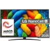 LG TV Set|LG|50"|4K/Smart|3840x2160|Wireless LAN|Bluetooth|webOS|Black|50NANO81A3A