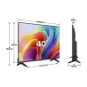 Hisense TV | 40A4S | 40 | Smart TV | VIDAA Smart OS | FHD | Black
