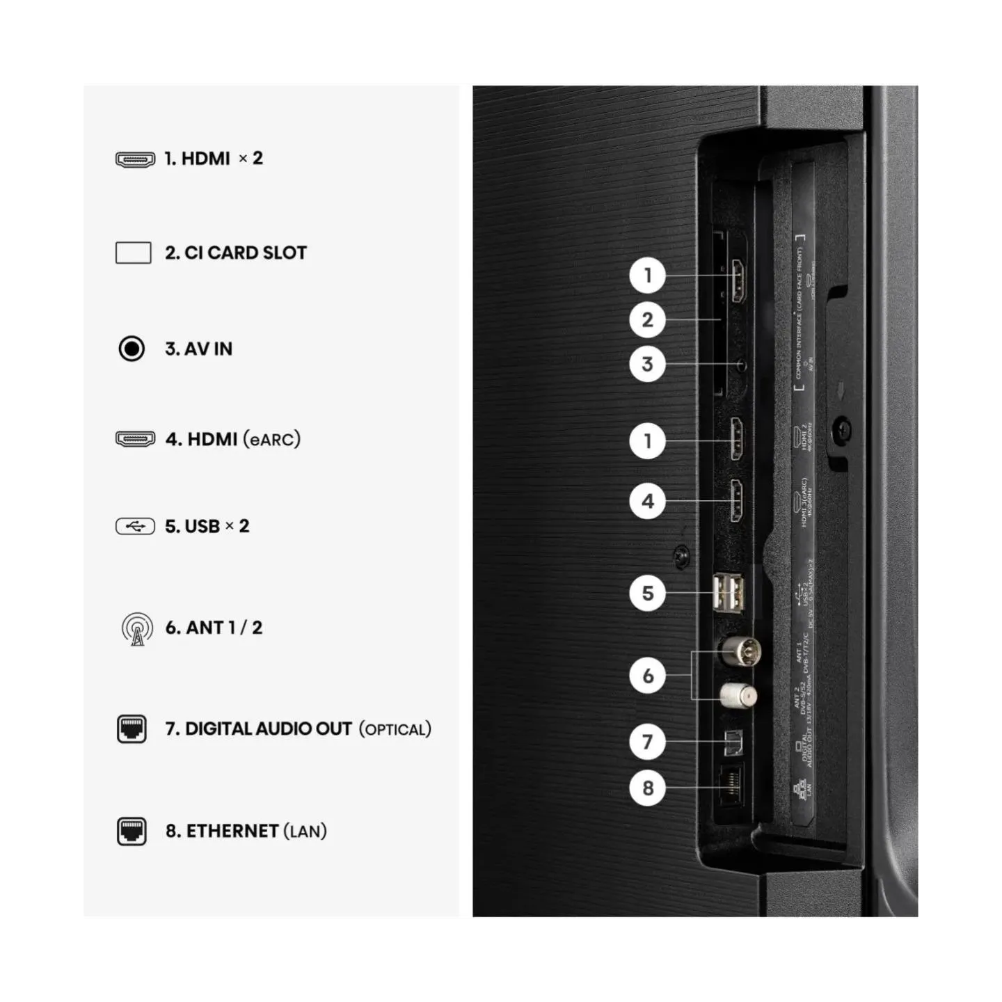 Hisense TV | 43E7S | 43 | Smart TV | VIDAA Smart OS | UHD | Black