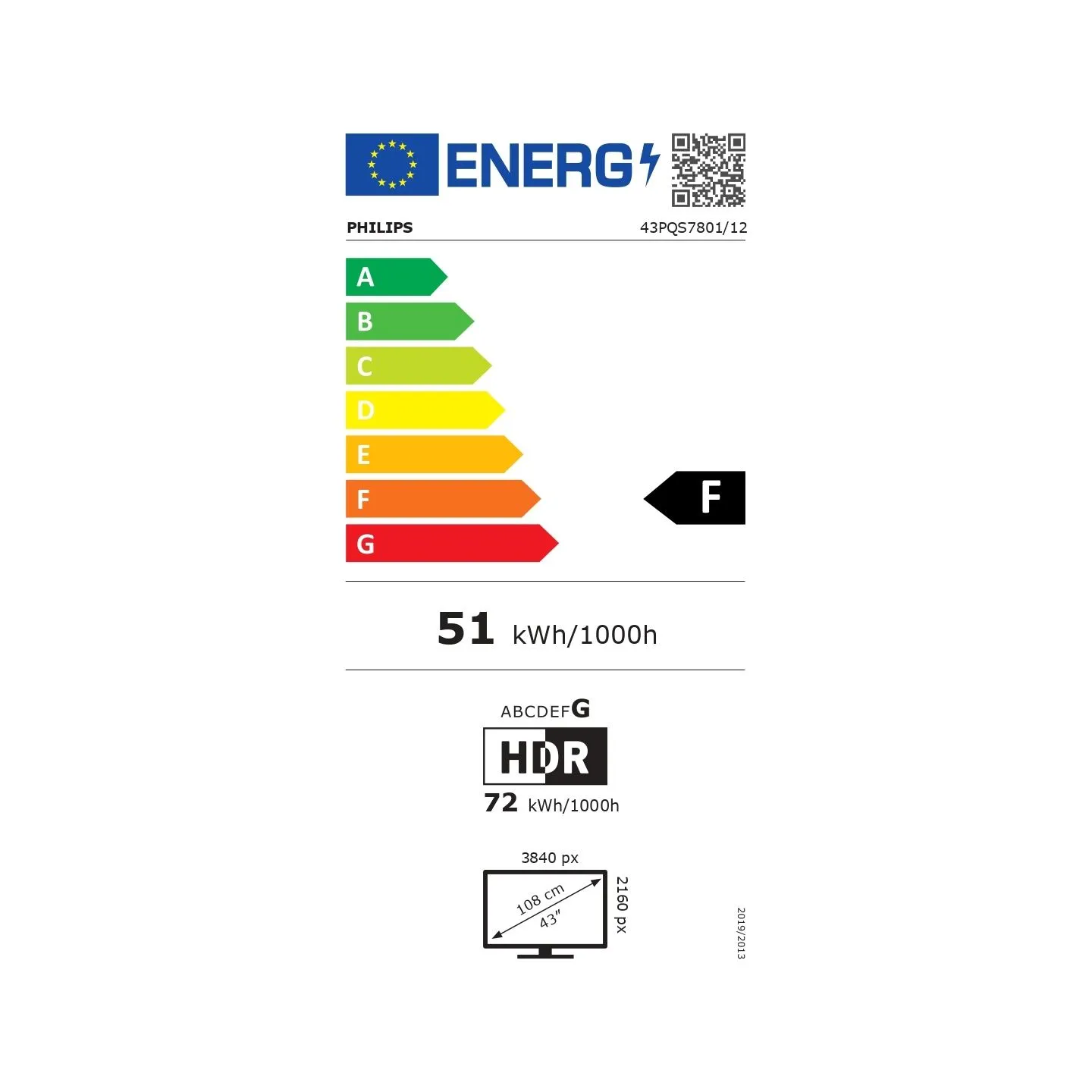 Philips TV QLED 43 inch 43PQS7801/12