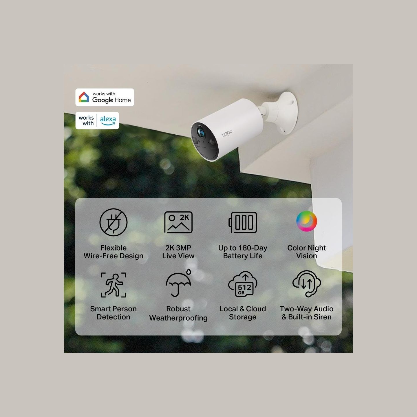 Tp-Link WRL CAMERA 2K 3MP/TAPO C410 TP-LINK