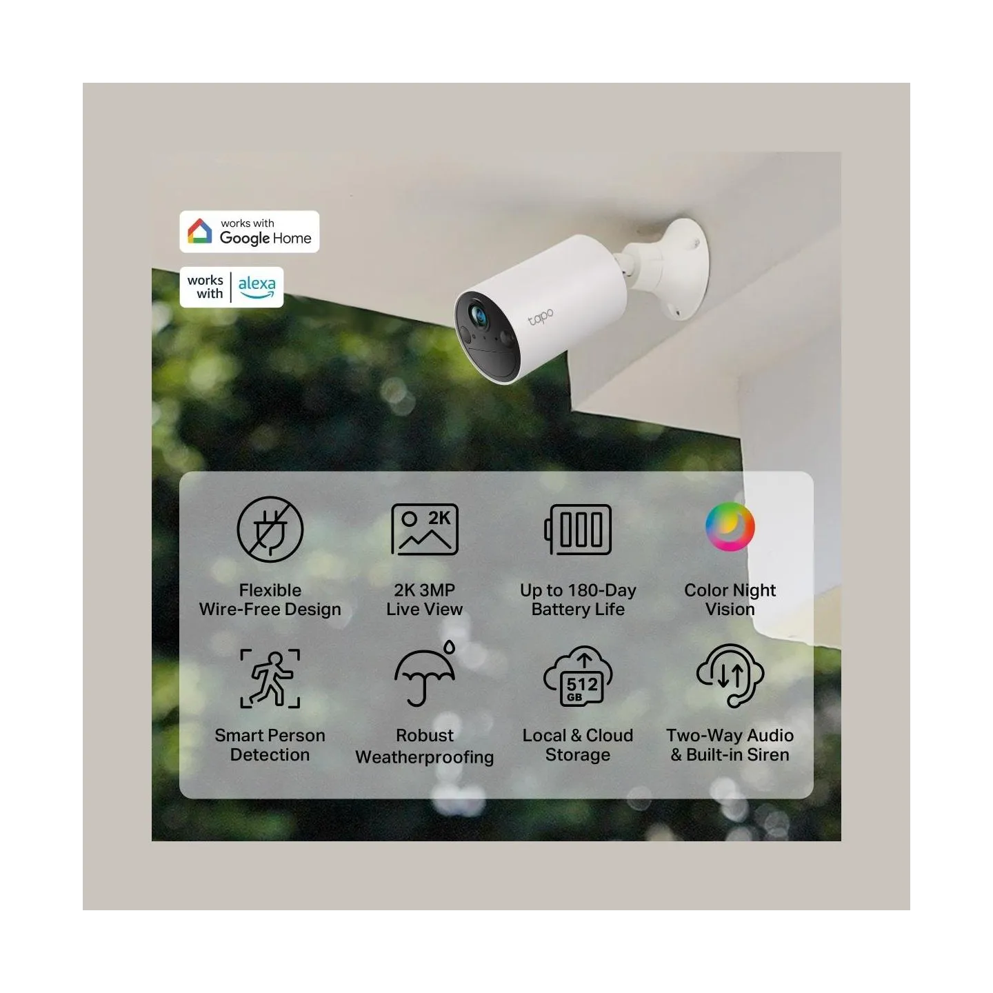 Tp-Link WRL CAMERA 2K 3MP/TAPO C410 TP-LINK