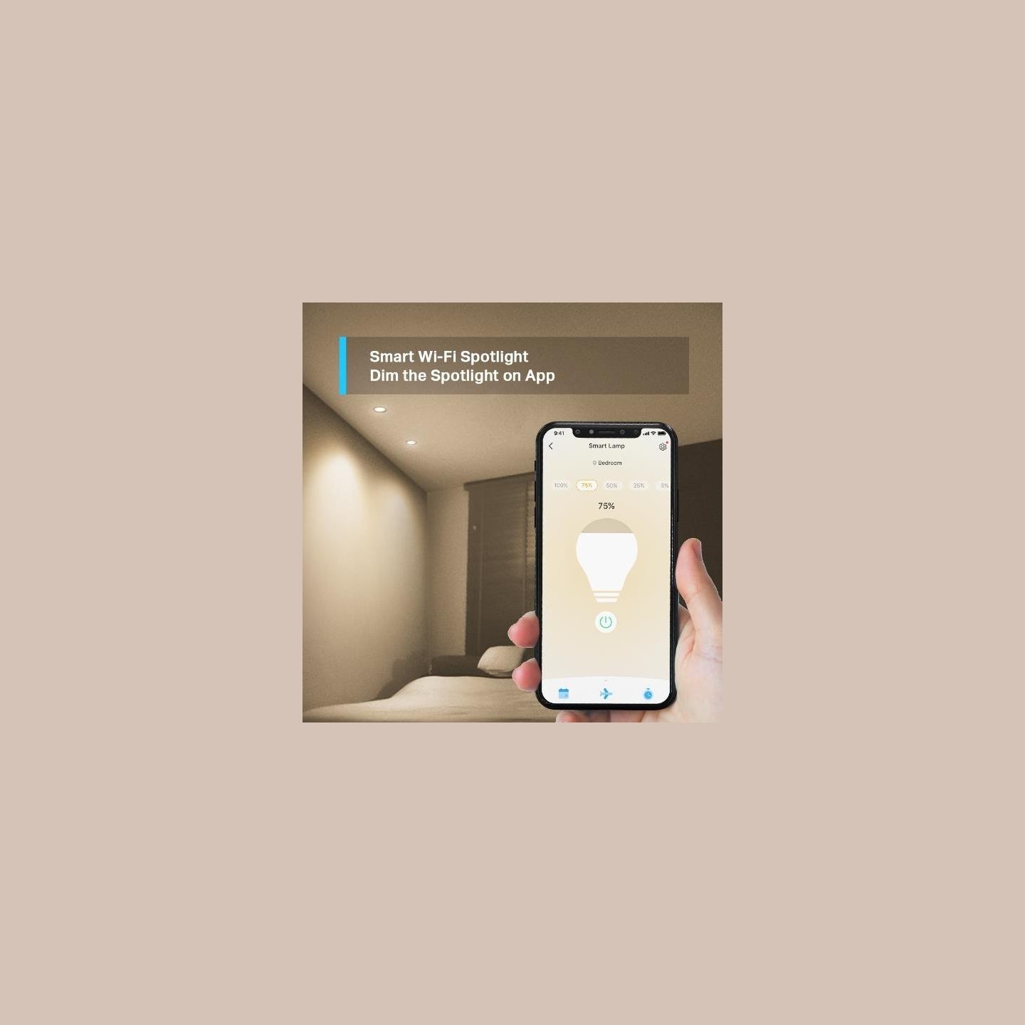 Tp-Link Smart Light Bulb|TP-LINK|Power consumption 2.9 Watts|Luminous flux 350 Lumen|2700 K|Beam angle 40 degrees|TAPOL610