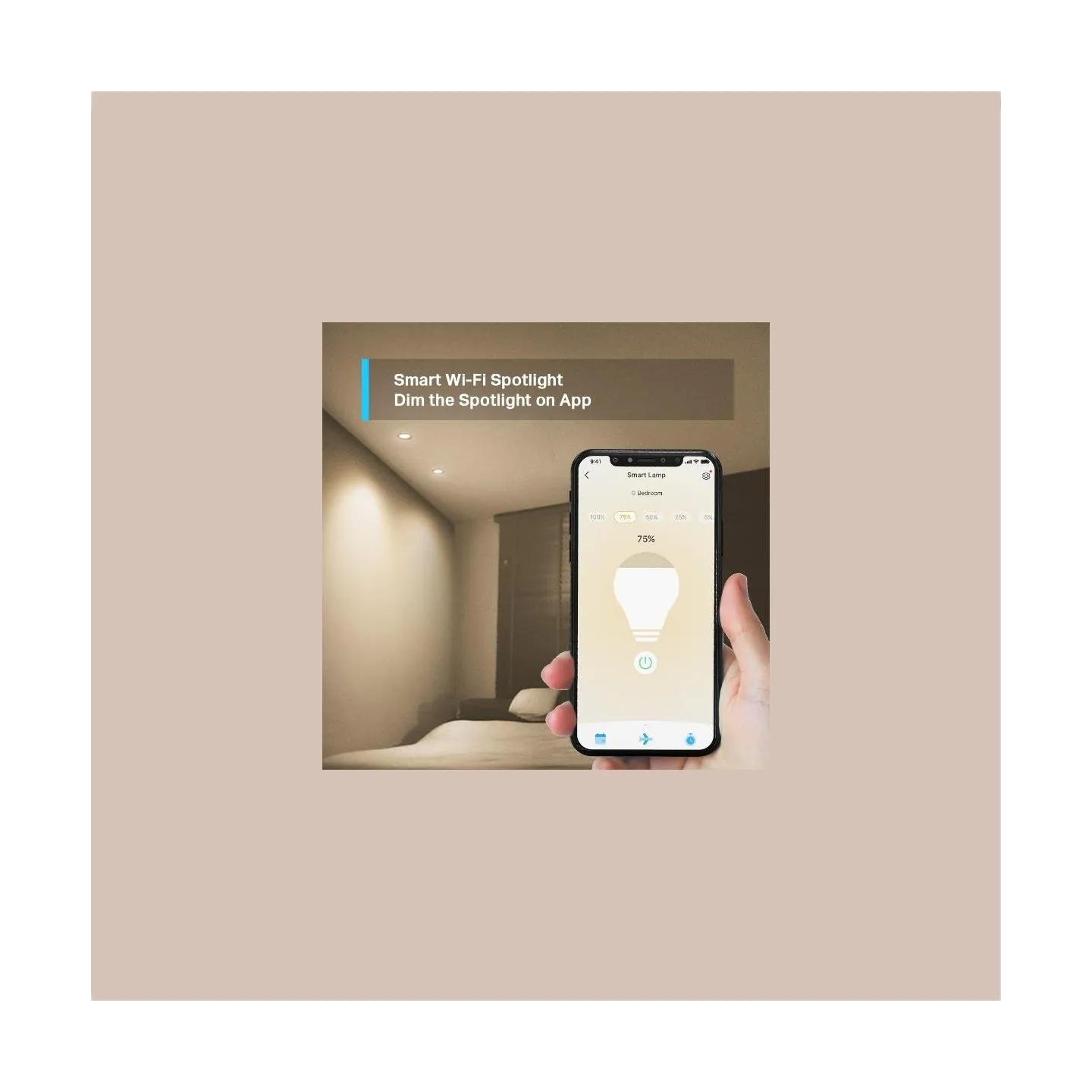 Tp-Link Smart Light Bulb|TP-LINK|Power consumption 2.9 Watts|Luminous flux 350 Lumen|2700 K|Beam angle 40 degrees|TAPOL610