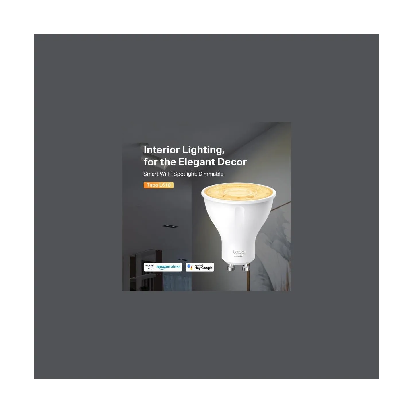 Tp-Link Smart Light Bulb|TP-LINK|Power consumption 2.9 Watts|Luminous flux 350 Lumen|2700 K|Beam angle 40 degrees|TAPOL610