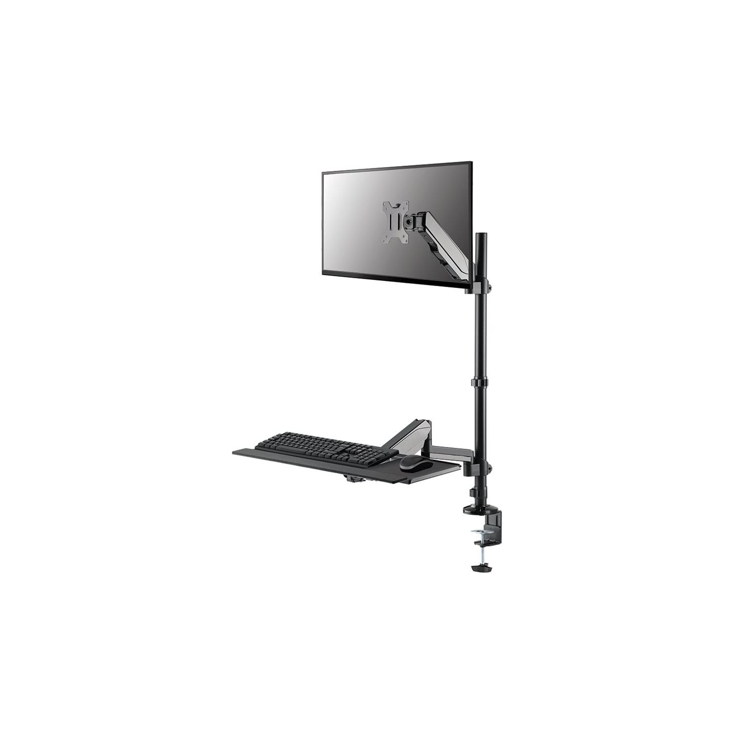 Neomounts DESK MOUNTED SIT-STAND WORKSTATION (SCREEN, KEYBOARD & MOUSE)