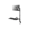 Neomounts DESK MOUNTED SIT-STAND WORKSTATION (SCREEN, KEYBOARD & MOUSE)