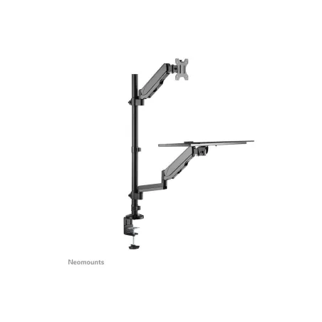 Neomounts Desk Mount | DS90-325BL1 Sit-stand workstation desk | Adjustable Height, Rotate, Tilt, Swivel | 17-32 " | Maximum weig