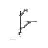 Neomounts Desk Mount | DS90-325BL1 Sit-stand workstation desk | Adjustable Height, Rotate, Tilt, Swivel | 17-32 " | Maximum weig