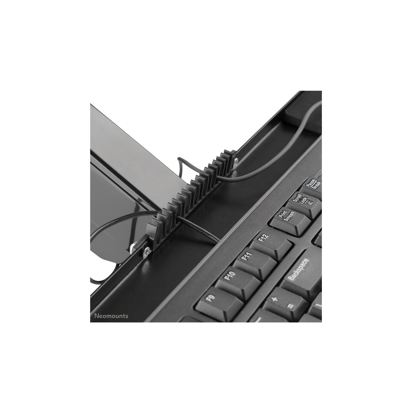 Neomounts DESK MOUNTED SIT-STAND WORKSTATION (SCREEN, KEYBOARD & MOUSE)