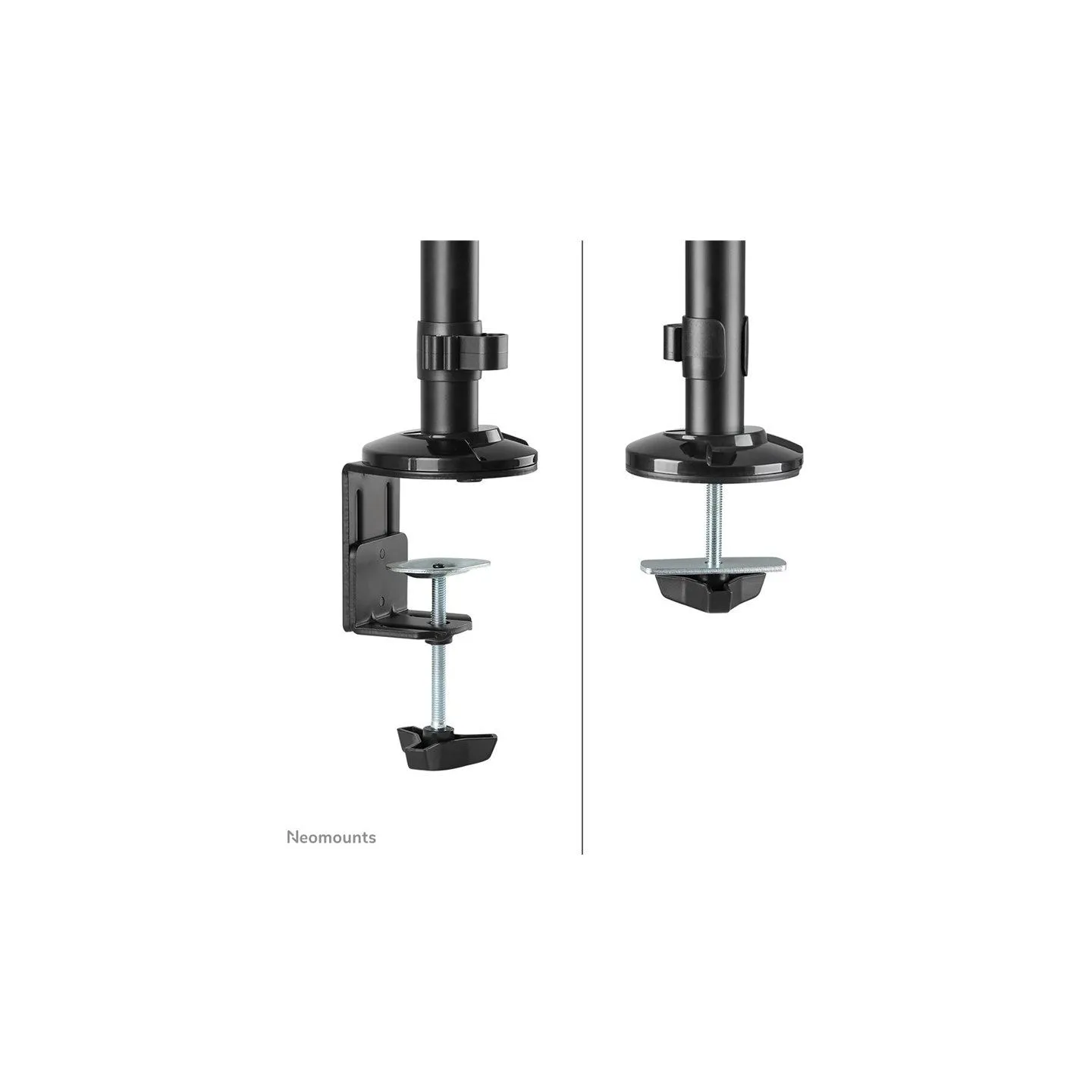 Neomounts Desk Mount | DS90-325BL1 Sit-stand workstation desk | Adjustable Height, Rotate, Tilt, Swivel | 17-32 " | Maximum weig