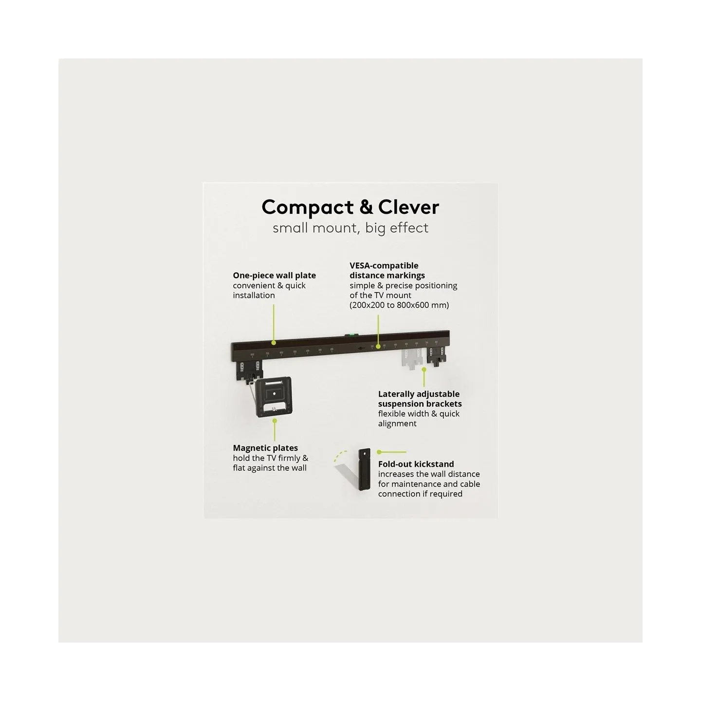 Goobay Wall mount | Ultraslim TV Wall Mount Basic FIXED (XL) | 43-100 " | Black