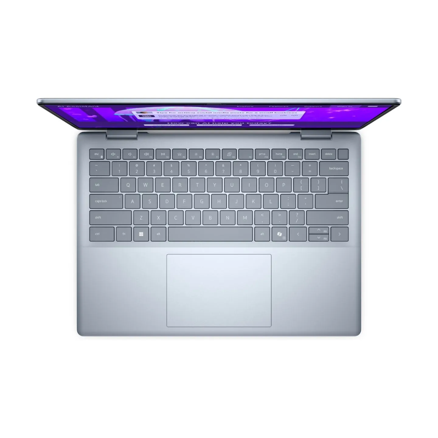 Dell Plus 14 DB14250 | Ice Blue | 14 " | WVA | Touchscreen | 2K | 1920 x 1200 pixels | Intel Core Ultra 7 | 256V | 16 GB | LPDDR