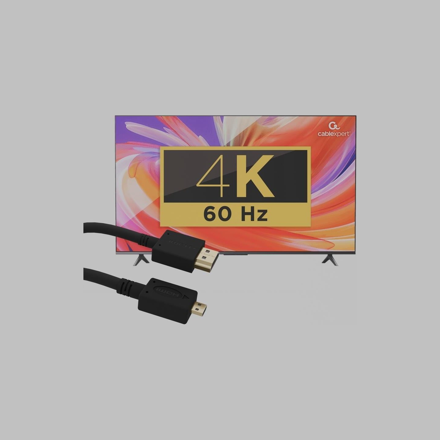 Gembird CABLE HDMI-MICRO HDMI 1.8M/V.2.0 BLK CC-HDMID-6 GEMBIRD